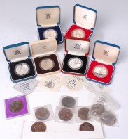 Lot 155 - Great Britain, six various cased silver proof...