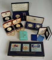 Lot 164 - Ten various silver coins and coin sets to...