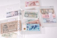 Lot 187 - Mixed lot of world banknotes to include;...