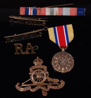 Lot 210 - A United States Army Reserve medal, together...