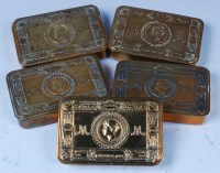 Lot 235 - A collection of five WW I Princess Mary brass...