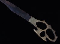 Lot 257 - A WW I trench knife, having an associated...