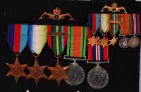 Lot 262 - A WW II Naval group of five medals to include...