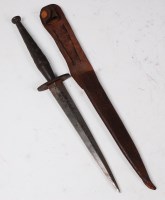 Lot 286 - A WW II French Resistance fighting knife,...