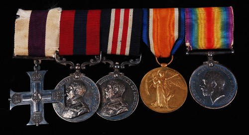 Lot 304 - A Geo. V. Military Cross group of five to...