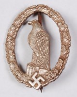 Lot 334 - A German Luftwaffe Retired Pilot's badge.