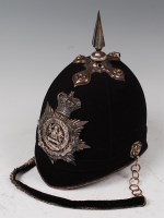 Lot 342 - An 1878 pattern blue cloth Officer's helmet...