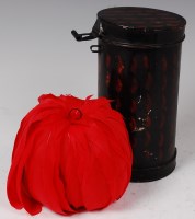 Lot 348 - An early 20th century red and white swan...