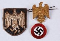 Lot 355 - An NSDAP Nazi party enamelled lapel badge,...