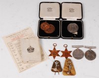 Lot 365 - A WW II group of four medals to include...