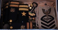 Lot 405 - A collection of assorted cloth shoulder boards,...