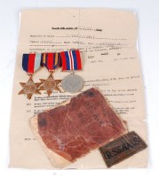 Lot 467 - A WW II trio to include 1939-45 Star, Burma...