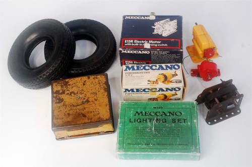 Lot 1352 - Meccano Electric Motors, Nuts and Bolts and...