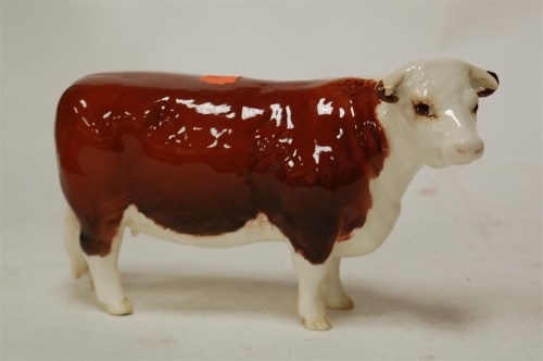 Lot 238 - A Beswick model of Hereford bull Champion of...