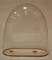 Lot 20 - A Victorian glass dome (lacking base)