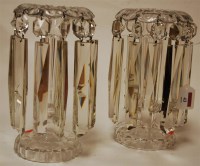 Lot 43 - A pair of early 20th century clear glass...