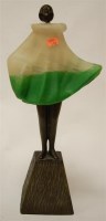 Lot 48 - An Art Deco styled figural table lamp in the...
