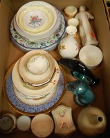 Lot 68 - A box of miscellaneous china to include Poole...