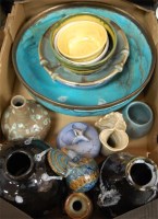 Lot 74 - A collection of assorted studio pottery to...