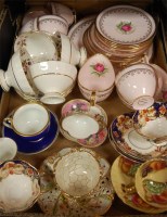 Lot 76 - A box of miscellaneous teawares to include...