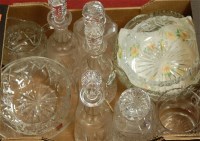 Lot 83 - A box of miscellaneous glasswares to include...