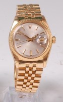 Lot 1257 - A gents 18ct gold Rolex Oyster Perpetual...
