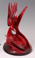 Lot 40 - A Royal Doulton flambe glazed ceramic figure...