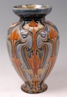 Lot 54 - A large Royal Doulton stoneware vase by Frank...