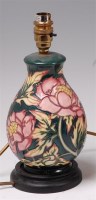 Lot 66 - A modern Moorcroft pottery table lamp, ***IN...
