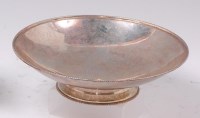 Lot 145 - A late Art Deco silver footed table bowl by...