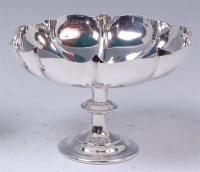 Lot 149 - An Art Nouveau silver pedestal tazza by Fenton...