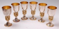 Lot 153 - Hector Miller for Aurum - A set of six silver...