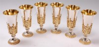 Lot 154 - Hector Miller for Aurum - A set of six silver...