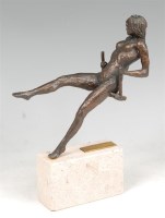 Lot 194 - James Osborne (1940-1992) - Girl on swing,...