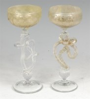 Lot 125 - A pair of contemporary American studio glass...