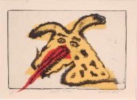 Lot 269 - Bruce Botts - Art Dog, woodblock on wove,...