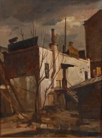 Lot 271 - Camden Town School - Unknown house in winter,...