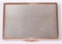 Lot 137 - A late Art Deco silver engine turned pocket...