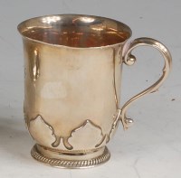 Lot 139 - An Art Deco silver single handled christening...