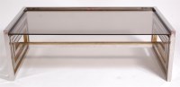 Lot 325 - A large 1960s chrome and gilt metal coffee...