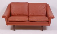 Lot 333 - A 1960s Danish tan leather sofa by Eran...