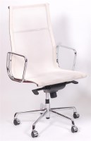 Lot 352 - After Charles Eames - A contemporary chrome...
