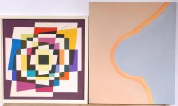 Lot 247 - Douglas Auburn - Abstract geometric study,...