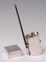 Lot 136 - A contemporary Continental silver inkwell, of...