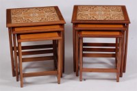 Lot 355 - A pair of 1960s G-Plan teak and tile-top inset...