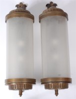 Lot 367 - A pair of large and impressive Art Deco bronze...