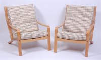 Lot 368 - A pair of Danish formed laminate open...