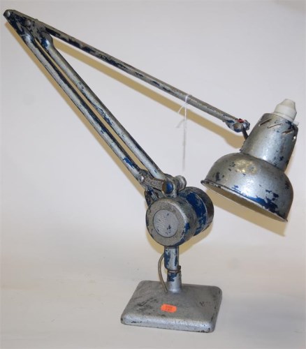 Lot 50 - An Avnel Fingerlight industrial anglepoise lamp