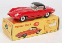 Lot 1925 - Dinky Toys, No.120 Jaguar type E, red body,...