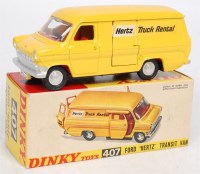 Lot 2006 - Dinky Toys, 407 Ford Hertz transit van, yellow...